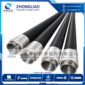 Ống nối bơm bê tông 5 inch DN125 với mặt bích SK148